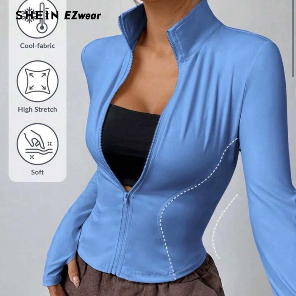 Women's Blue High Stretch Jacket